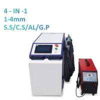 4 en 1 máquina de soldadura láser de onda continua para acero metal de aluminio inoxidable