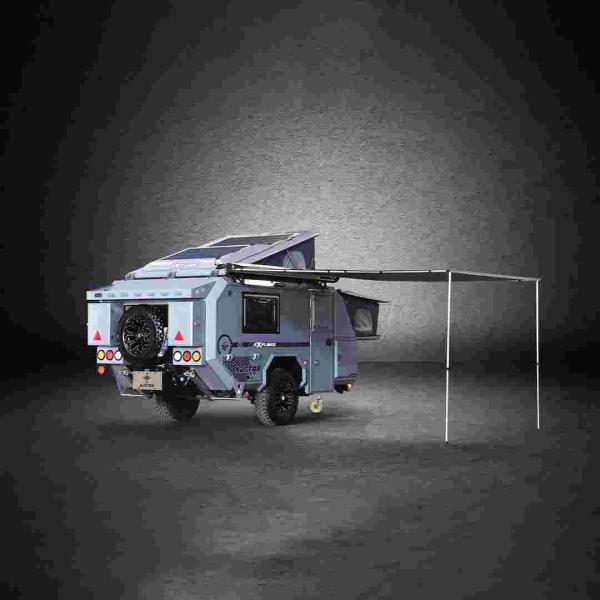 Good Isolation Family Caravan 5 People RV Trailer With Rest Room Children Bunks