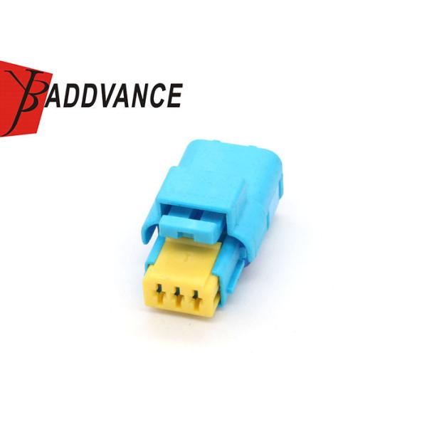 211PC032S6049 3 Pin Female Blue Waterproof Connectors Accept OEM