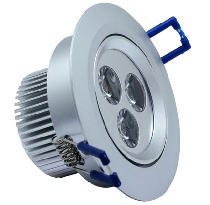 3*1W High Power Epistar / Bridgelux 240 Lm Pure White Dimmable Led Recessed Ceiling Lights