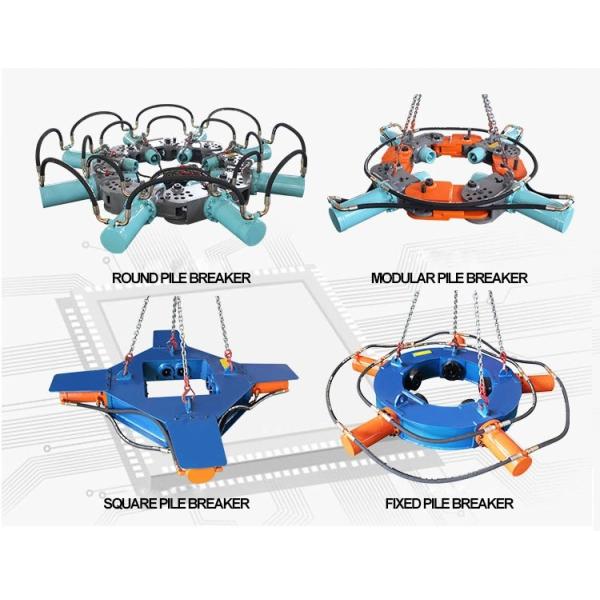20T-40T Excavator Pile Breaker Machine Concrete Round Pile Head Cutting Machine