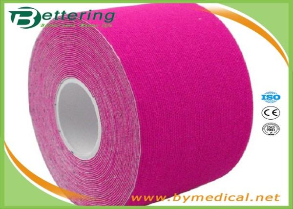 Kinesiology Tape Kinesio Tape 5cm x 5m Waterproof Pure Cotton,Sports Safety Muscle Tape Pink Colour
