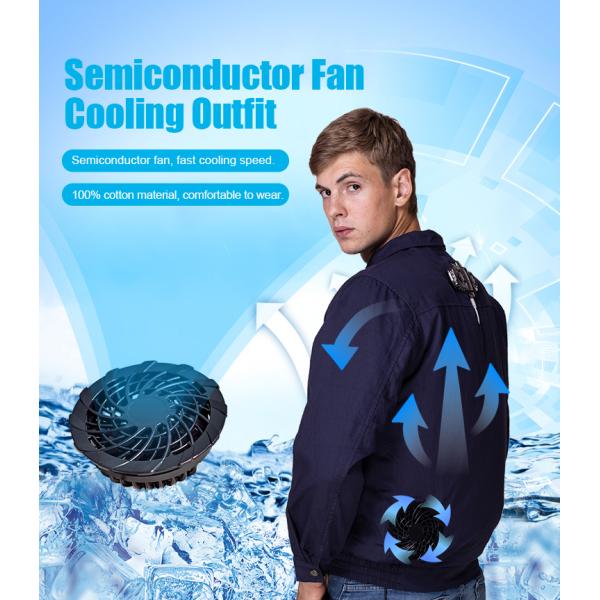 Работа на открытом воздухе охлаждающий жилет с полупроводниковым охлаждающим вентилятором Оставайтесь прохладным и комфортным