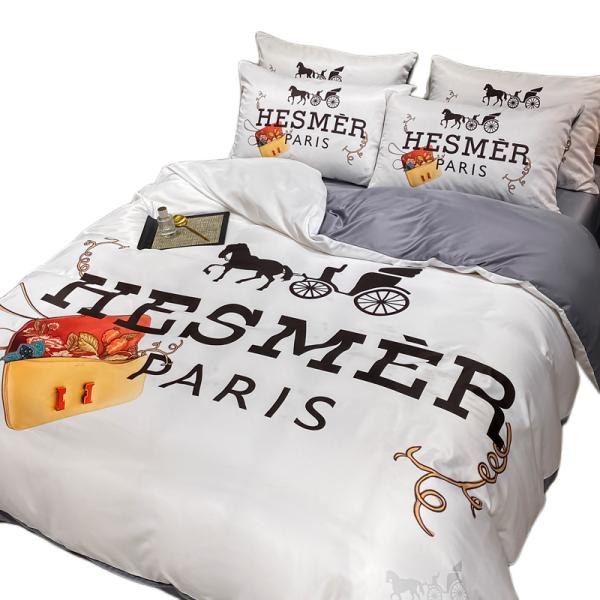 Набор постельного белья Модные диагональные печатные шелковые постельные покрытия и одеяла