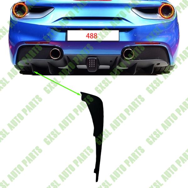 For Ferrari 488 GTB Spider Rear Bumper LH Outer Fin External Radiator Rear Fin OEM 86639900