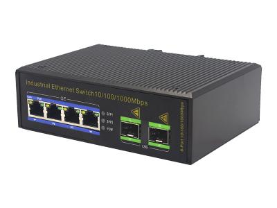3W IP40 MSG1204P 1000M 100Base-T Fiber PoE Ethernet Switch