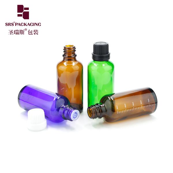 5ml 10ml 15ml 20ml 30ml 50ml 100ml Empty Green Blue Amber Clear Glass Bottle With CRC Cap Child Proof Bottles