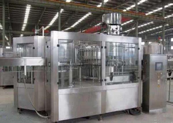 1500BPH Beverage Filling Machine , Plastic Bottle Soft Drink Filling Machine 3 In 1 Unit