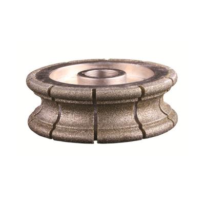 Roda de moedura galvanizada de entalho de prata 35mm do Bullnose