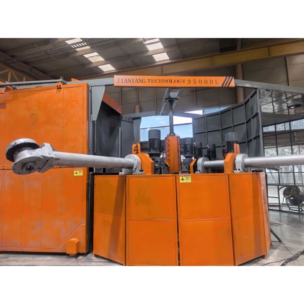 4-Arm Turret Rotational Molding Machine