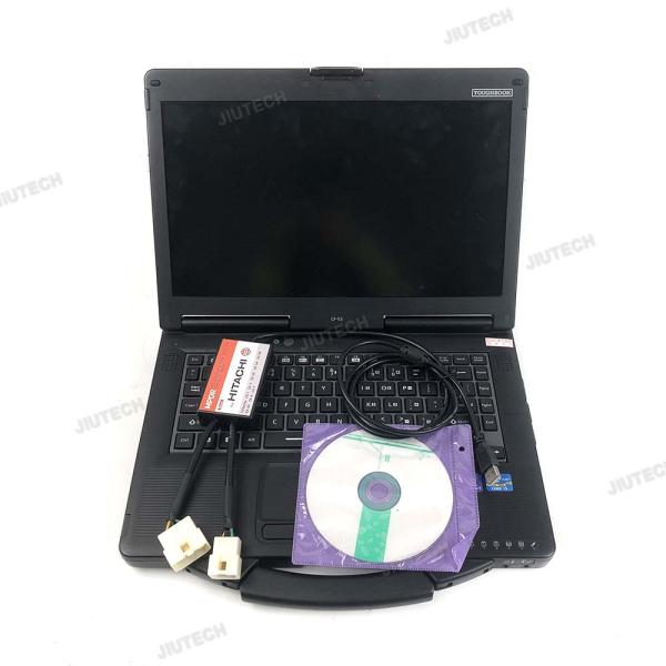 Pour le Dr.ZX Diagnostique câble USB 4Pin et connecteurs 6Pin Cont Pour Hitachi Scanner Diagnostique Excavator Diagnostic Outil + CF53 Laptop