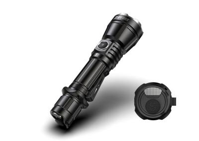 Military Glass Breaker Black IPX8 Waterproof LED Torch