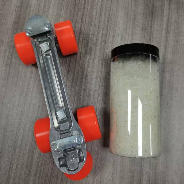 Hydrolysis-resistant and high/low temperature resistant TPU raw materials are used in casters.