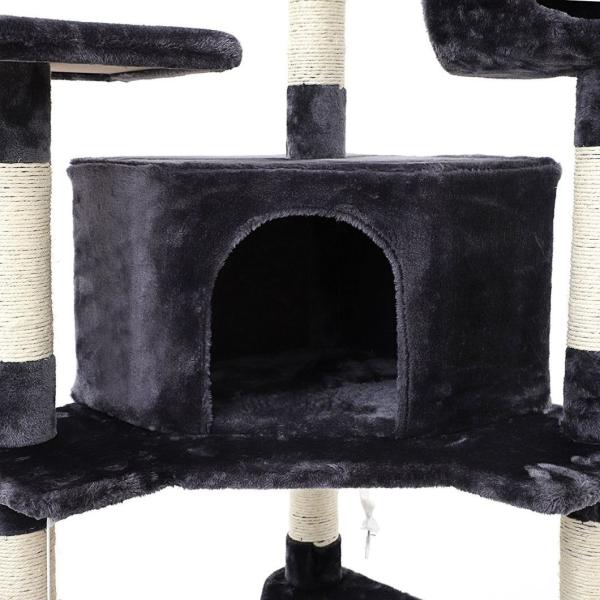 Multi-Layer Cat Scratching Post with Large Jumping Platform Customized Requests Accepted
