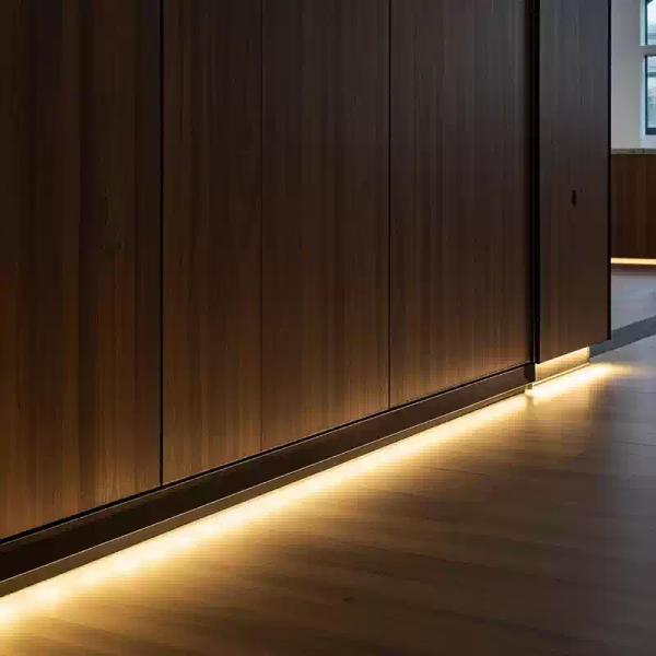 6061-T6 alloy LED Skirting Profiles efficient heat dissipation