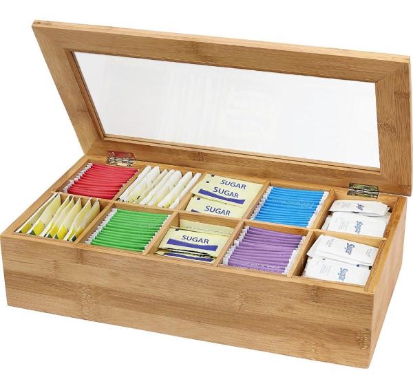 hot sell tea packaging box bamboo box for tea with 10 component for high quality