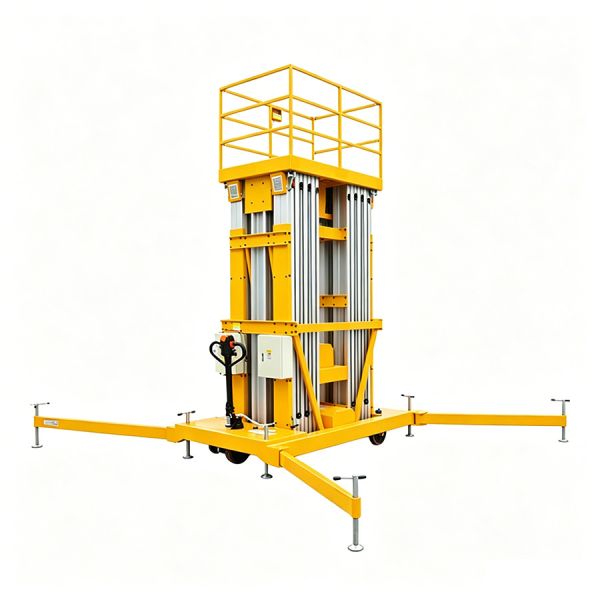 Commercial Aerial Electric Vertical Material Lift For Aviation Paint Hangar 200kg