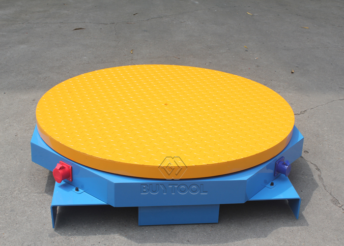 Низкопрофильный 1000kg оборудования оболочки паллета Turntable паллета привел упаковку в действие