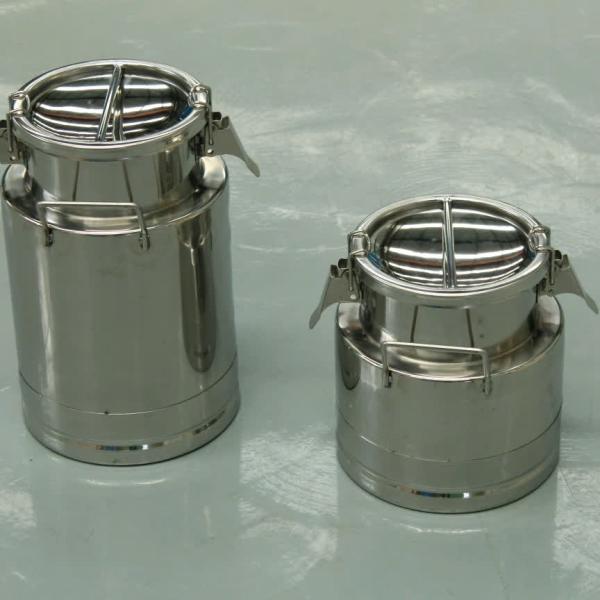 5 Liters Capacity Stainless Steel Milk Can SS201 For Milk Flour Oil Rice