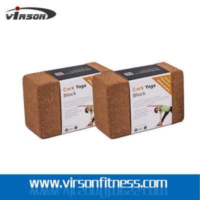 Natural Cork Yoga Block For Stretching And Holding Poses