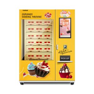 Large Capacity Slice Cake And Cupcakes Vending Machine With Cooling And Elevator