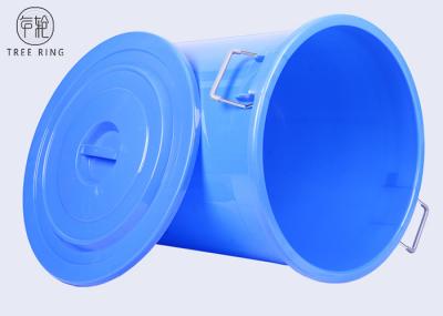 B280L Households Plastic Rubbish Bins , Storage Round Bucket With Lid For Collection