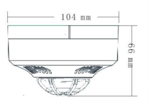 AC220V 4-Wire Heat Sensor for Cabinet Machine Room Fire Protection Systems