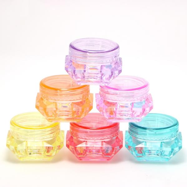 Frasco de creme facial ABS 3g 5g 3g/5g Diamond Face Box Rosa