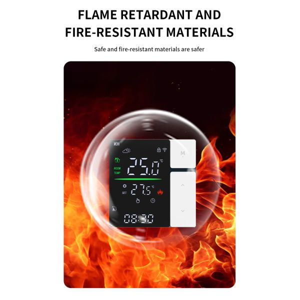 SIXWGH WIFI Smart Thermostat, Voice Control & APP Programmable Thermostat for Electric Heating Water Boiler Home and Office Use