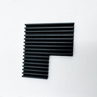 Aluminum CNC Machining Parts Black Anodized Heatsink For Greenhouse Planting LED Lights