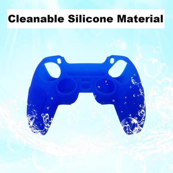 Perfect Protection Skin For PS5 Controller Enhanced Grip Super Fit- Blue