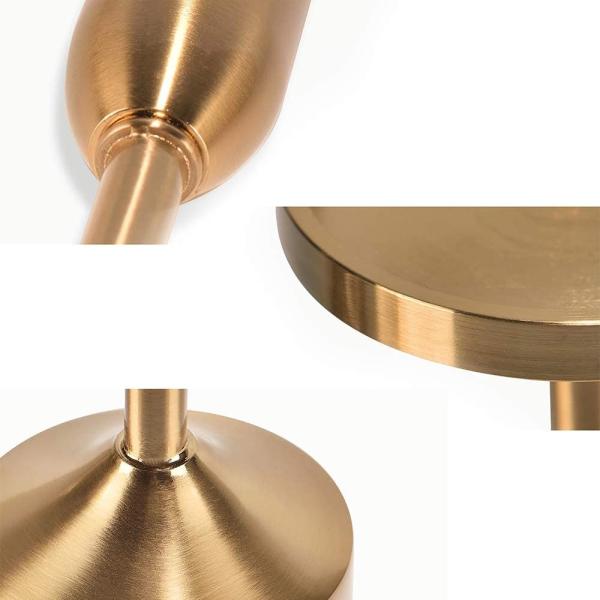 Candlestick Holders for Pillar Candles Gold Metal Candle Holders Set