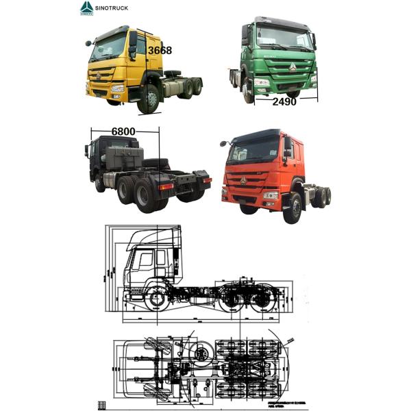 Тип дизельного топлива Использованный Sinotruk трактор грузовик головка 371HP 6X4 с ручным окном