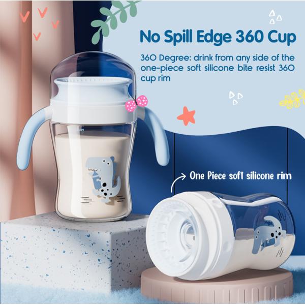 Une tasse pour 7 mois avec poignée