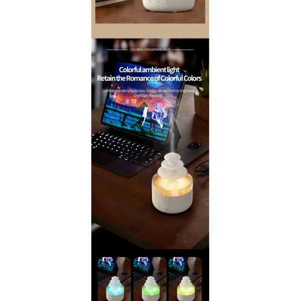 Glow In The Dark Raindrop Cloud Ultrasonic Humidifier With Color Changing LED Light
