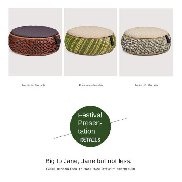 Nordic Simple Patio Courtyard PE Rattan Aluminum Sofa And Table Set