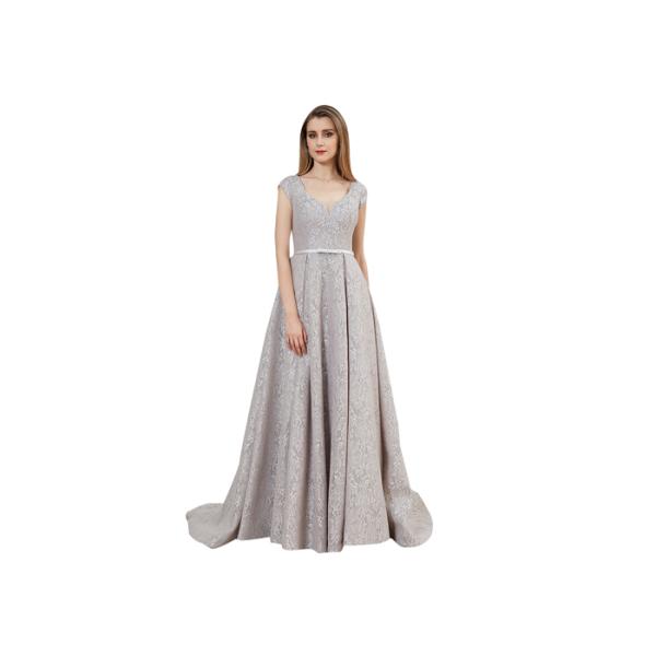 Customize High Class Muslim Wedding Dress , Maxi Party Dress Modest Muslim Dresses