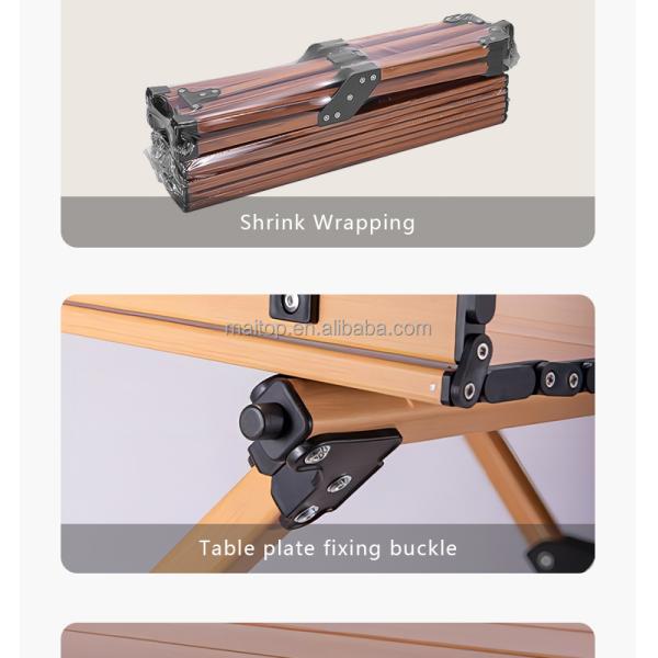 Lightweight Aluminum Folding Camping Table 120cm 30kg Load