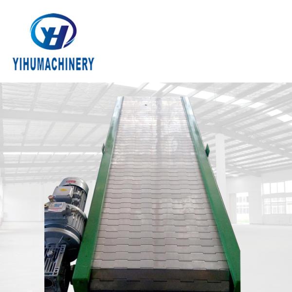 YIHU Industrial Chain Conveyor , Plate Apron Conveyor With Rollers