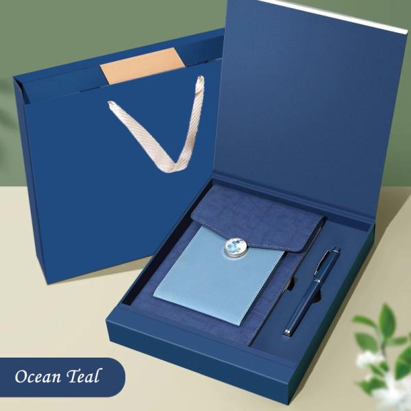 3D Color Clasp Customization Notebook Multi-Pocket Design Gift Box Pen Thermos Set