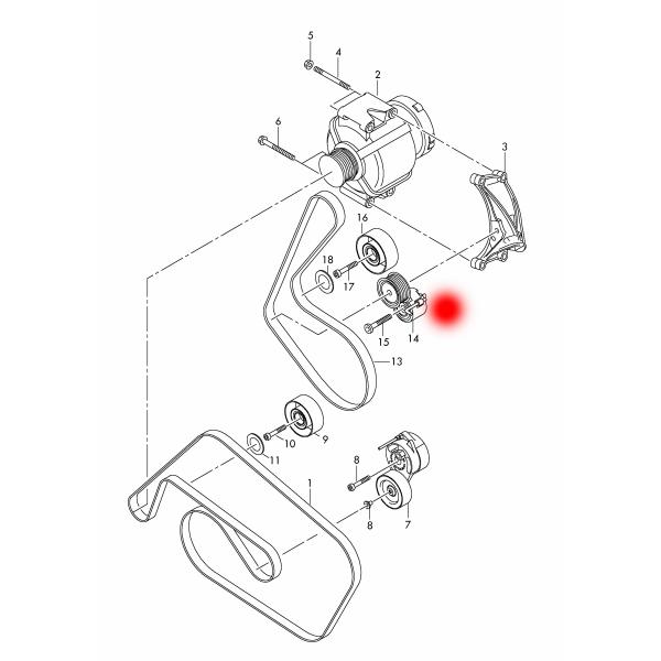 06E903133M 95810236111 Автомобильный натягиватель ремня для AUDI A6 C6 4F2 3.0 TFSI QUATTRO