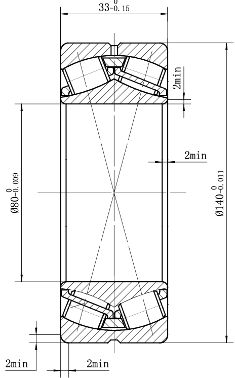 MEGE 22216 CA/W33(3516)P5 Spherical Roller Bearing