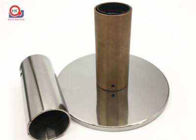Mirror Polish Surface Machined Plastic Parts , Turn Machining Wall Light Parts