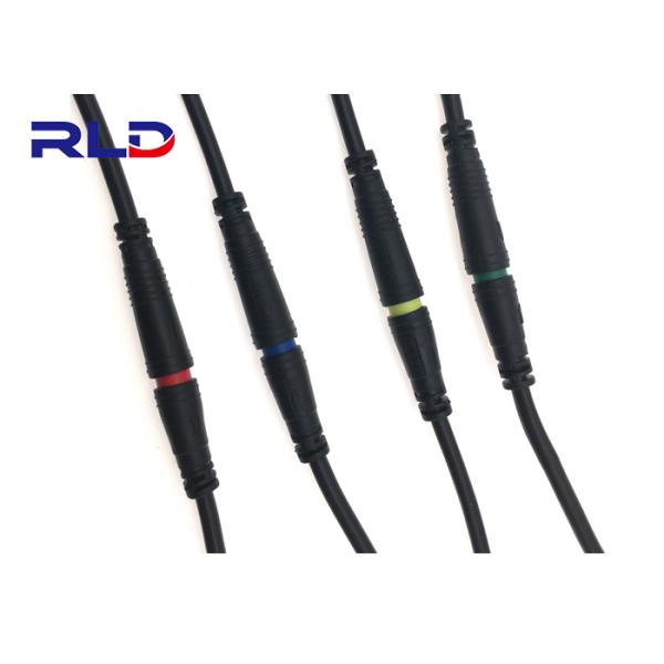 PVC Rubber Male Female 2 Pin IP65 Waterproof Cable Splitter