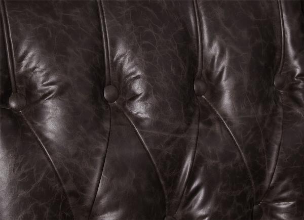 Tiger High Back Leather Armchair Elegant Back Buttons Living Room Decoration