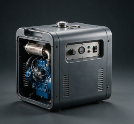 Air Cooled Mini Diesel Generator Set with 65 DB At 7 Meters Noise Level and 5 Liters Fuel Tank for Stable Performance