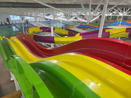 Радуга водные горки из стекловолоконного материала для отпускной деревни аквапарк