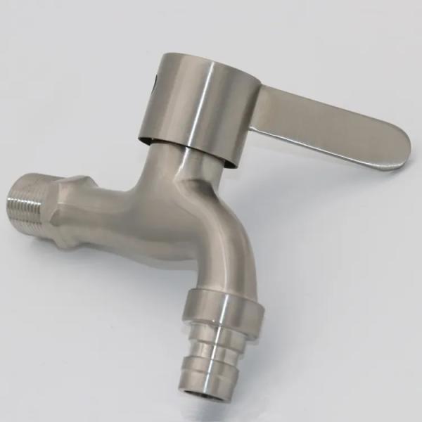 Acessório de torneira de banheiro SUS304 torneira de bacia de aço inoxidável para lavagem facial moderna