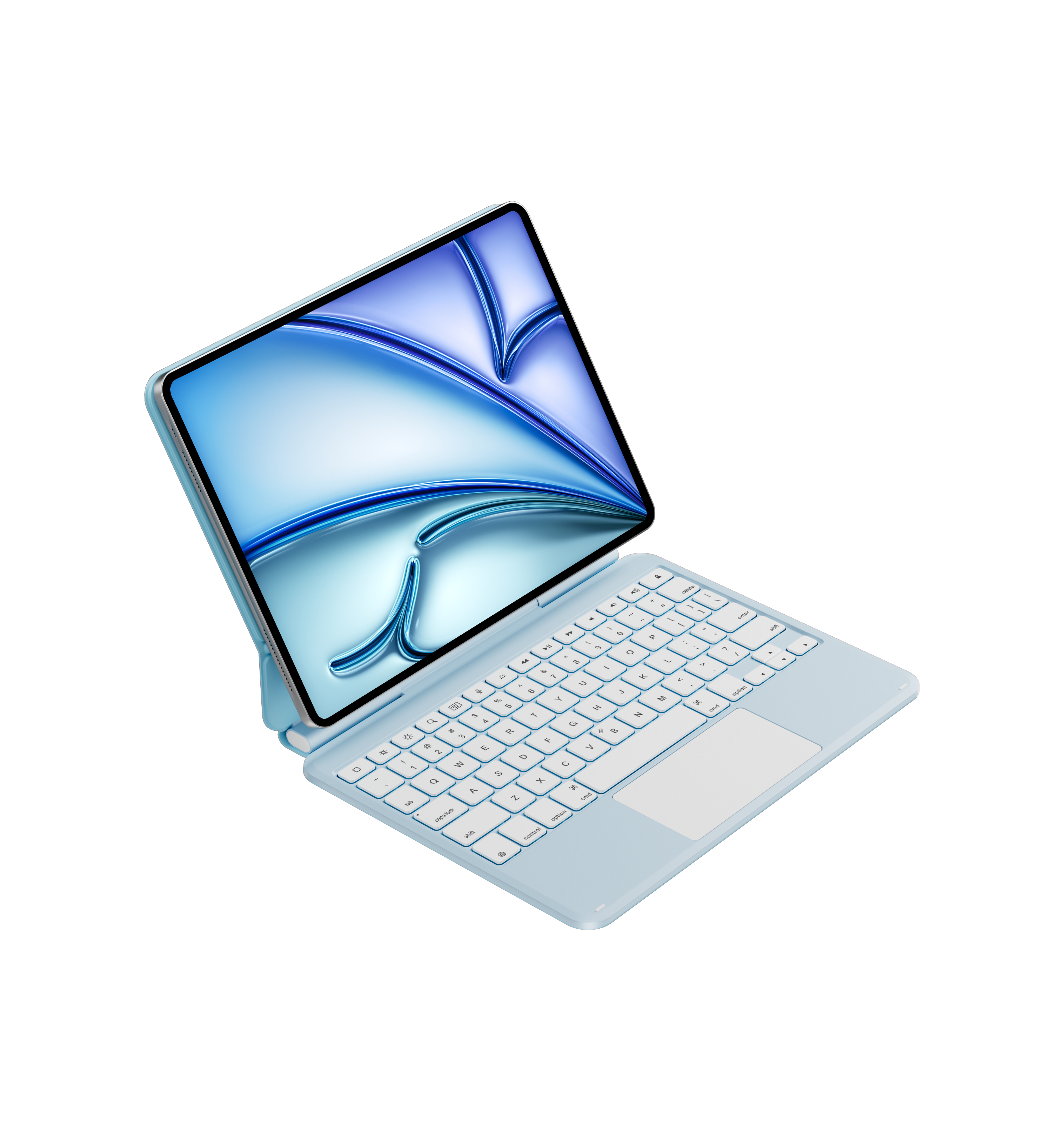 Laudtec Worldwide Delivery Aluminum Magnetic Keyboard for iPad 10th Gen and iPad 11th Gen OEM ODM Wireless Scissor Keyboard