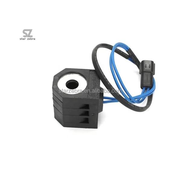 24V 52.3mm 13mm Rotary Solenoid Valve Coil for DH150 DH220 DH225 DH300-5-7 Excavator Replacement Parts and Accessories